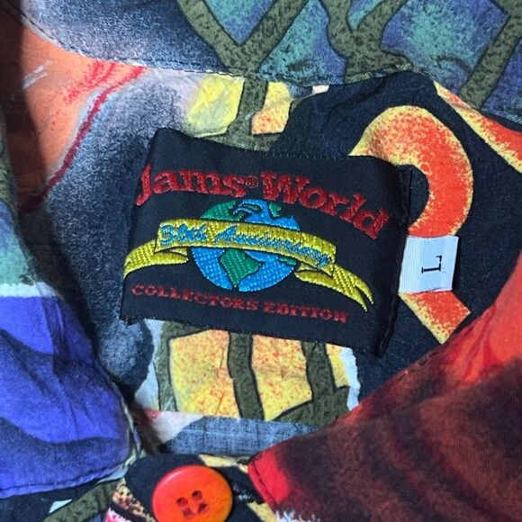 American Vintage Jams World Hawaiian Shirt Large - Picture 7 of 7